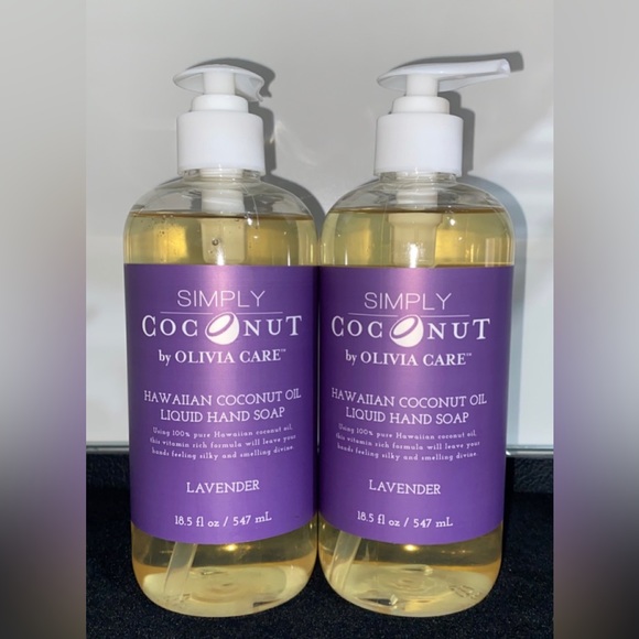 Olivia Care Other - 2pcs Olivia Care Simply Coconut Lavender Scent Vegan Liquid Hand Soap